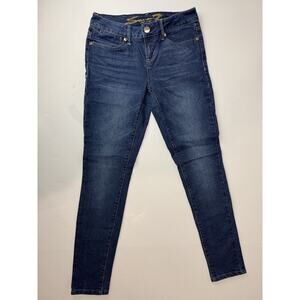 Seven 7 Low Rise Skinny Jeans Women's Embellished Pockets Y2K Stretch Size 4